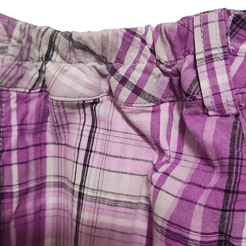CJ BANKS Plaid Skort 16 Plus Purple White Tennis Preppy Athleisure - Picture 7 of 10